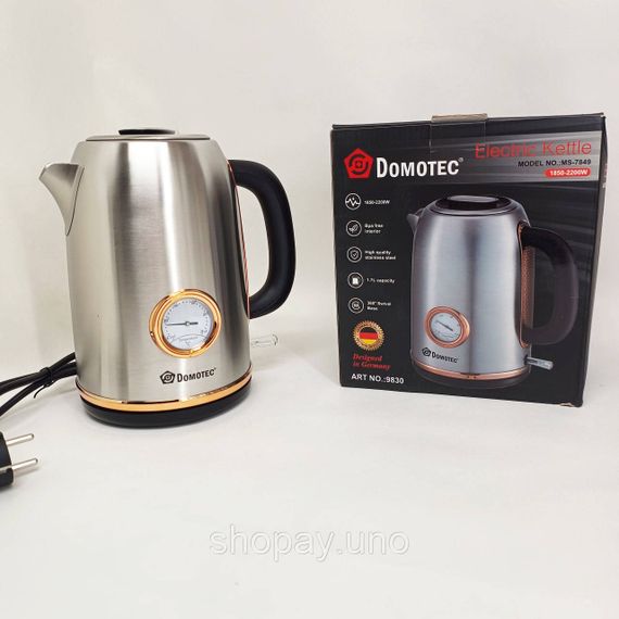 Електричний чайник Domotec MS-7849 з автоматичним вимкненням | Зображення 2