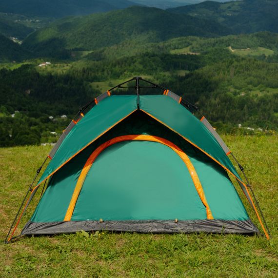 Намет автоматичний двомісний 200*230*130 см водонепроникний зелена LU015GR | Зображення 1