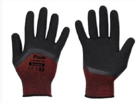 Рукавички захисні Bradas FLASH GRIP RED FULL латекс розмір 8 RWFGRDF8