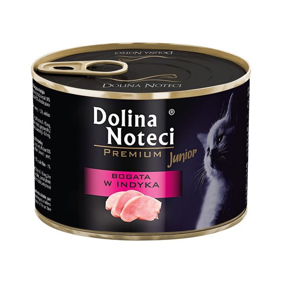 Влажный корм для котят с индейкой Dolina Noteci Premium Kitten Turkey, 185 гр