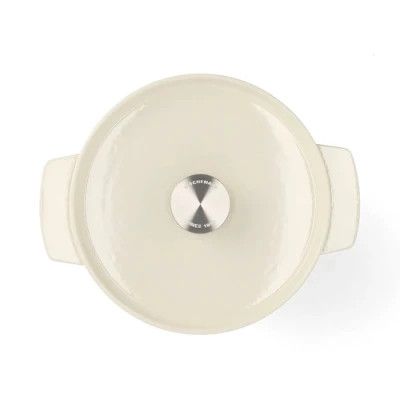 Каструля KitchenAid чавунна з кришкою 3,3 л Мигдалевий крем (CC006056-001) | Зображення 2
