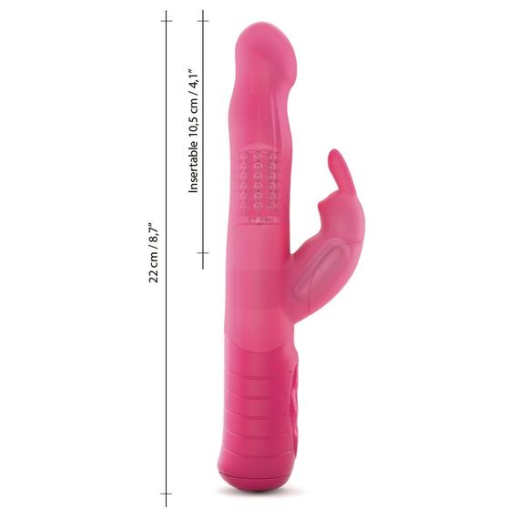 Вібратор-кролик Dorcel Baby Rabbit Magenta 2.0 з перлинним масажем і головкою, що обертається | Зображення 1