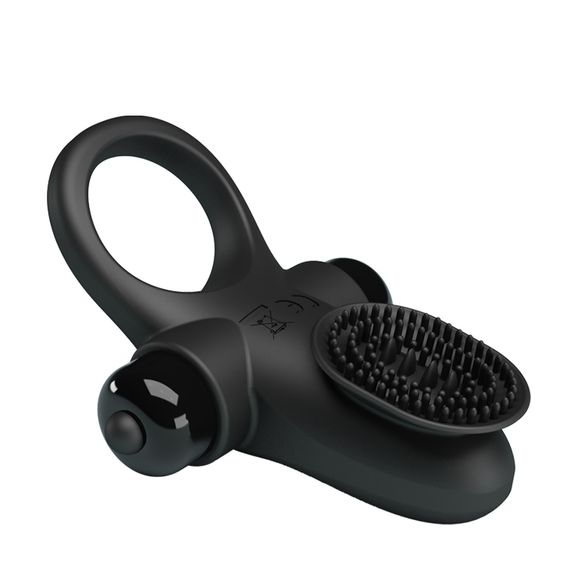 Ерекційне кільце - Pretty Love Vibrant Penis Ring II Black | Зображення 6