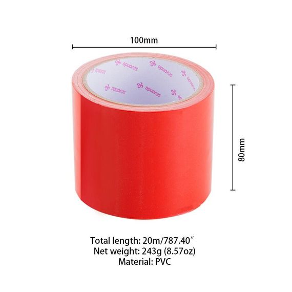 Скотч для бондажу LOCKINK SEVANDA Electrostatic Tape, червона, 16 м Sex Aura | Зображення 1