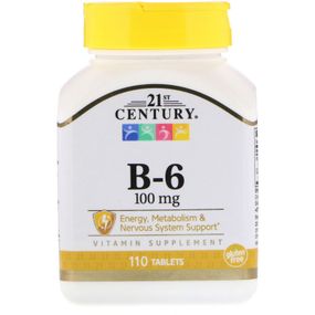 B-6, 100 mg, 110 Tablets