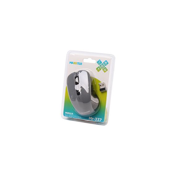 Мишка Maxxter Mr-337-Gr Wireless Gray (Mr-337-Gr) | Зображення 3