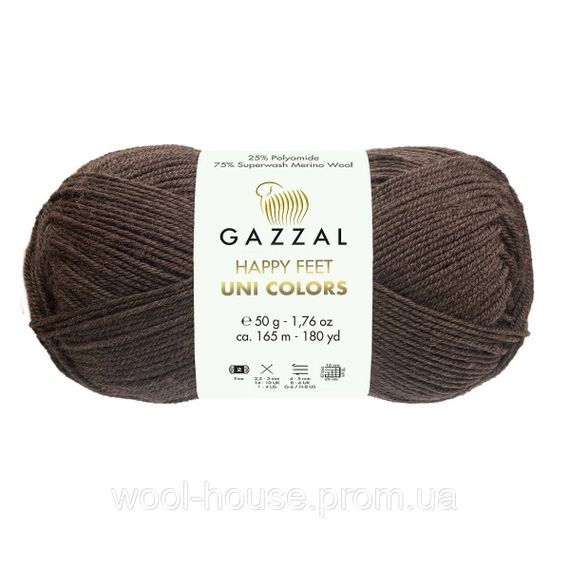 Шкарпеткова пряжа Gazzal Happy Feet Uni Color, 3558