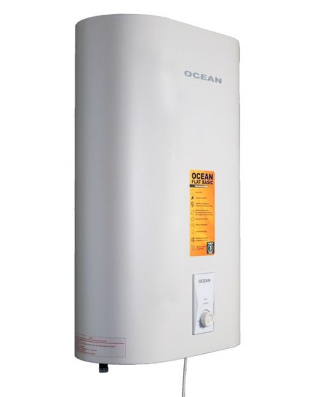 Водонагрівач Ocean FLAT BASIC 100 Л, 2,0 кВт, "сухий", вертикальний, прямокутний, білий (RZB100M ET+DT) | Зображення 8