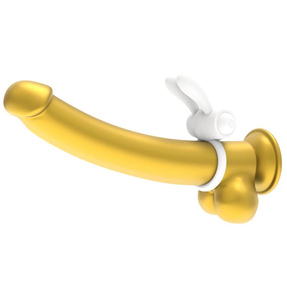 Ерекційне кільце - Power Clit Cockring Rabbit White Sex Aura | Зображення 3