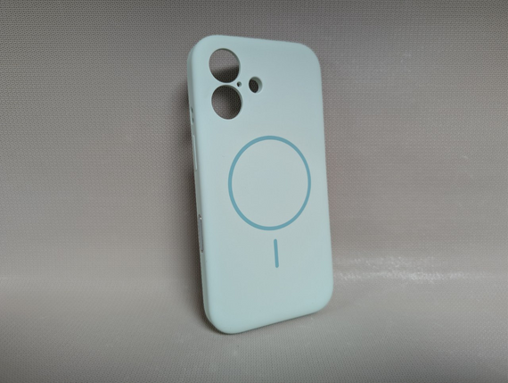 Чохол для iPhone 16 / Айфон 16, Soft Touch, протиударний, MagSafe, преміум силікон, м’ятний