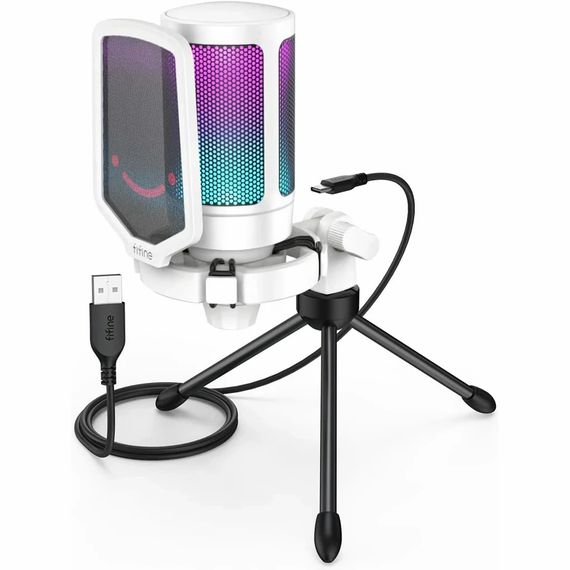 Мікрофон Fifine A6TW USB White (A6TW) | Зображення 3