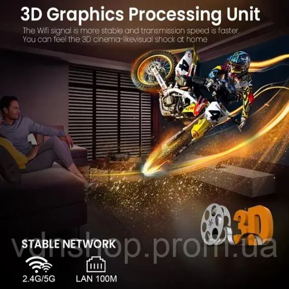 Смарт ТВ приставка LEMFO M98-Y10 2/16 Гб Smart TV Stick Android 13 (ATV) з голосовим пультом | Зображення 5