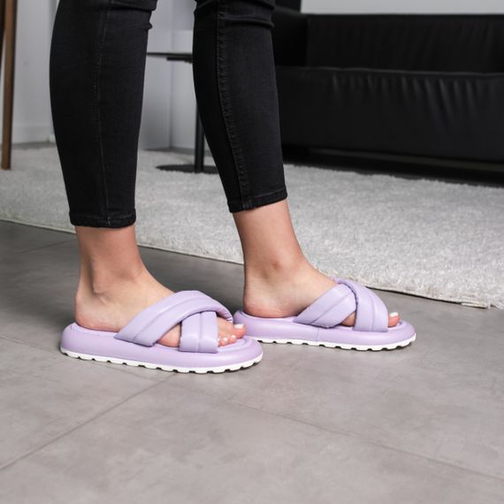 Шльопанці жіночі Fashion Oliver 3595 38 розмір 24,5 см Фіолетовий | Зображення 7