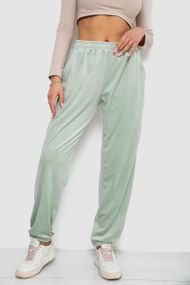 Штани жіночі велюрові, колір світло-оливковий, 238R105