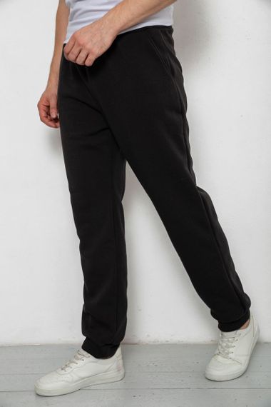 Спортивные штаны мужские на флисе, цвет черный, 238R125 | Зображення 2