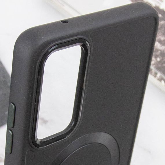 TPU чохол Bonbon Metal Style with MagSafe для Samsung Galaxy A25 5G Чорний / Black | Зображення 4