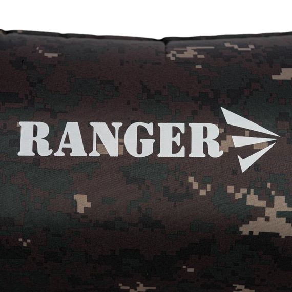 Каремат самонадувной коврик туристический 185x60x2,5 см с подушкой Ranger Batur Camo пиксель RA 6640 | Зображення 6