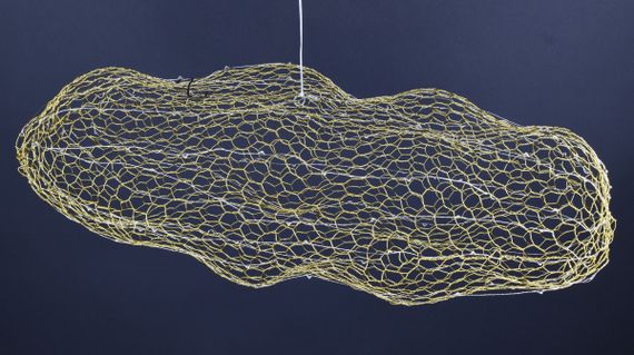 Люстра світлодіодна підвісна LED світильник для квартири на стелю лед 27653 Золото 25-200х42х80 см. | Зображення 1