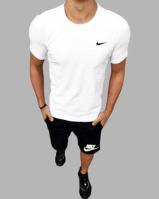 Літній чоловічий комплект Nike футболка + шорти