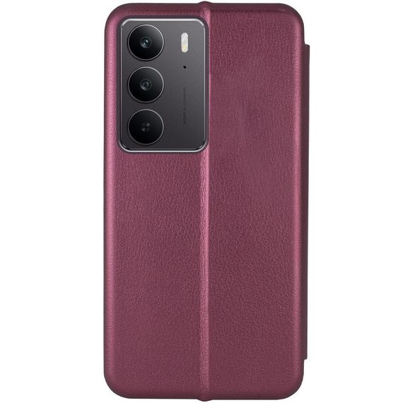 Шкіряний чохол-книжка Classy для Realme C75 / C75x Бордовий | Зображення 1