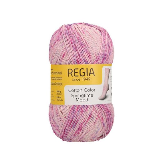 Пряжа шкарпеткова з бавовною Regia Cotton Color Springtime Mood, 04080 | Зображення 1