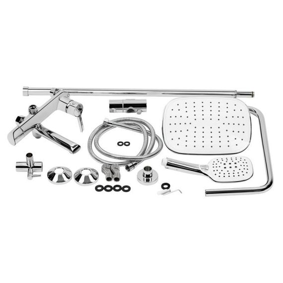 Душова система універсальна Qtap Grand на три споживача (з виливом) QTGRACRM1004 Chrome | Зображення 9