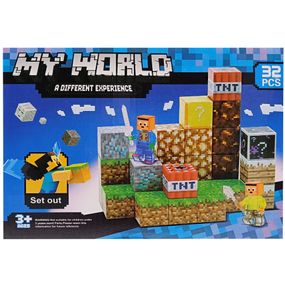 Детcкий магнитный конструктор "MINECRAFT" SX32, 32 детали