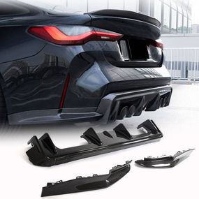Диффузор заднего бампера V5 (для G82/G83, Карбон) для BMW 4 серия G22/23/26 2020- гг
