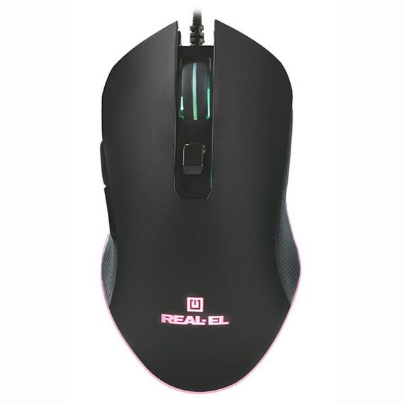 Мишка REAL-EL RM-550 Black | Зображення 1