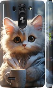 Чохол на LG G3s D724 Білий кіт "5646m-93-2448"