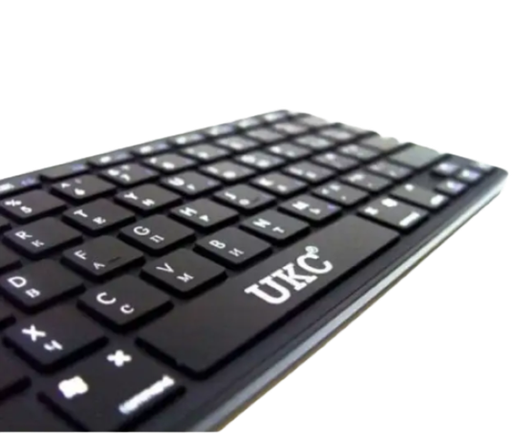 Клавиатура беспроводная с мышкой UKC WI 1214 black оптическая мышь суперплоская клавиатура черный (WI 1214_601) | Зображення 4