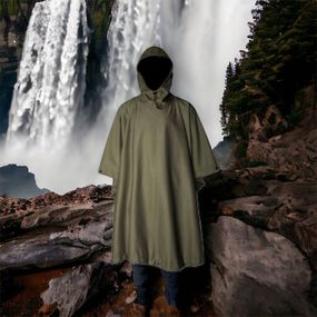 Тактический дождевик плащ палатка пончо олива, Дощовик дощовий спеціальний, Пончо маскувальний одяг DE-95