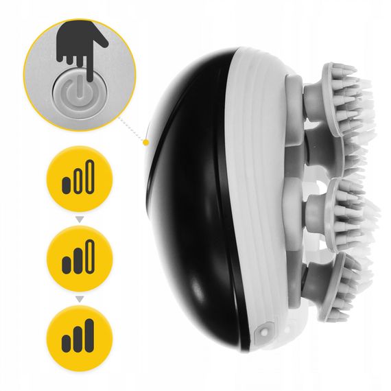 Електричний масажер для голови 4FIZJO Smart Head Massager 4FJ0620 Black (P-5907739319517) | Зображення 2