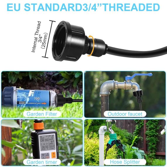 Система туманоутворення та зрошення з розпилювачем 18 м для охолодження туманом тераси саду двору альтанки туманоутворювач | Зображення 2