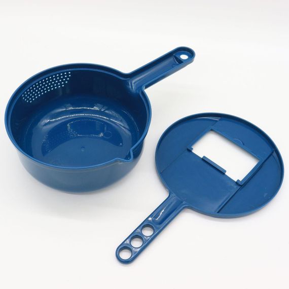 Ручная овощерезка 8в1, с чашей 1,8л, Темно-зеленый / Многофункциональная терка для овощей / Измельчитель | Зображення 7