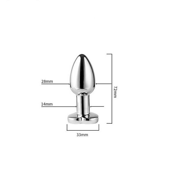 Стальная cветящаяся анальная пробка Magic Motion Equinox USB с Д/У - 7,2*2,8 см – Анальные игрушки | Зображення 3