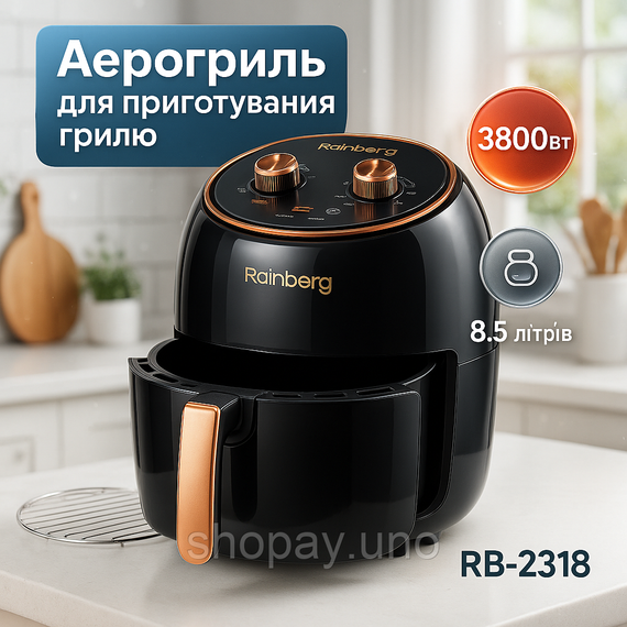 Аэрогриль для мяса, Фритюрница без масла и жира, Печь без масла электрическая Еда WC-39