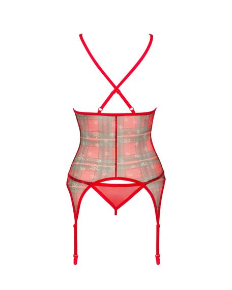 Корсет Obsessive Jollymore corset Червоний M/L | Зображення 3