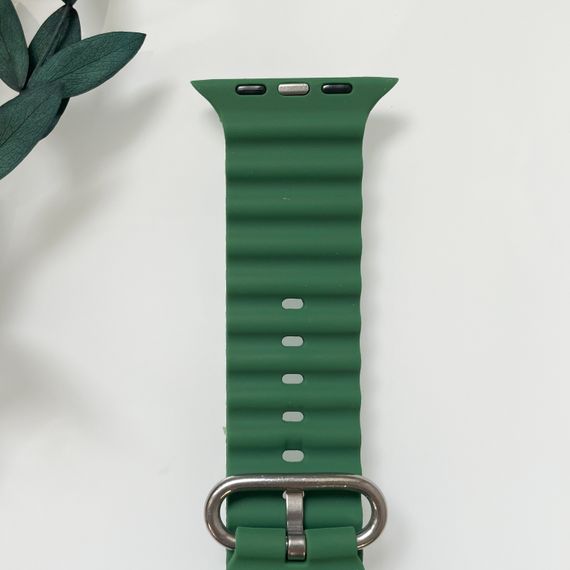Силіконовий ремінець для Smart Watch Ocean Band 42/44/45/49 (Темно-зелений)
