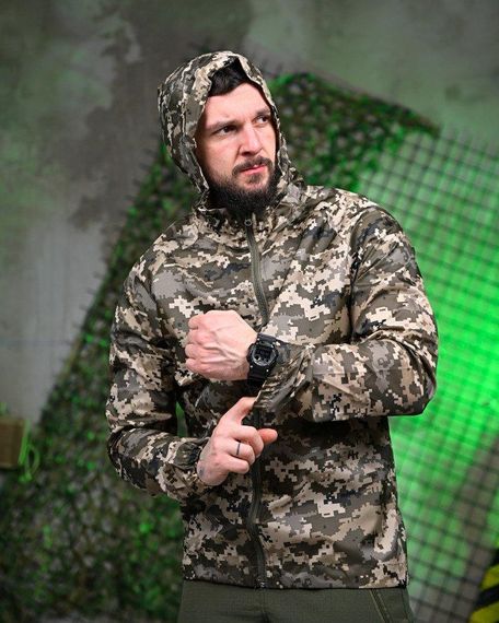 Вітровка дощовик піксель кишеня ТН6562