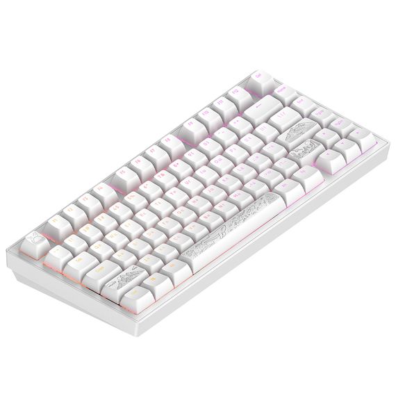Клавіатура Dark Project ALU81 Terra Nostra PBT RGB Mech G3MS Moonstone White (DPKB_NOSTRA_81_ANSI_WHITE_UA) | Зображення 3