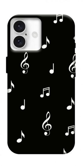 Чохол з картинкою Notes on black для Apple iPhone 16 Plus