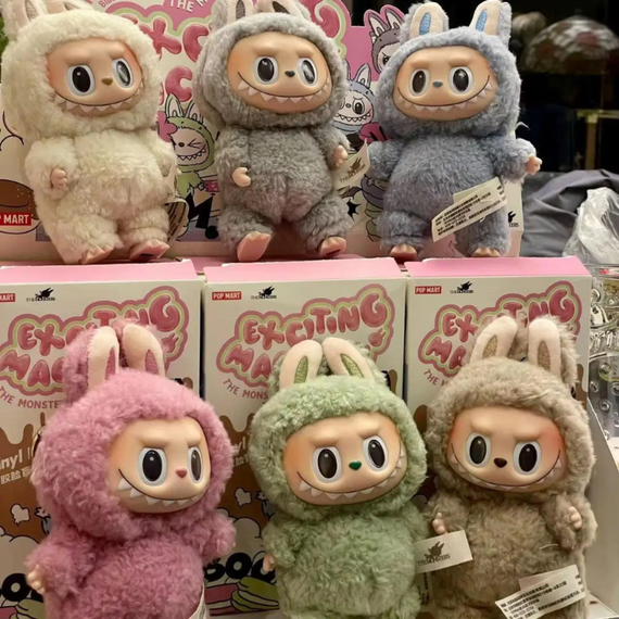 М'яка іграшка брелок Лабубу 17×8 см, популярна аніме-фігурка Labubu Pop Mart