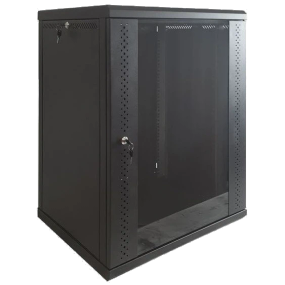 EServer 12U 600х600х637 скло, чорна Шафа - Серверні шафи