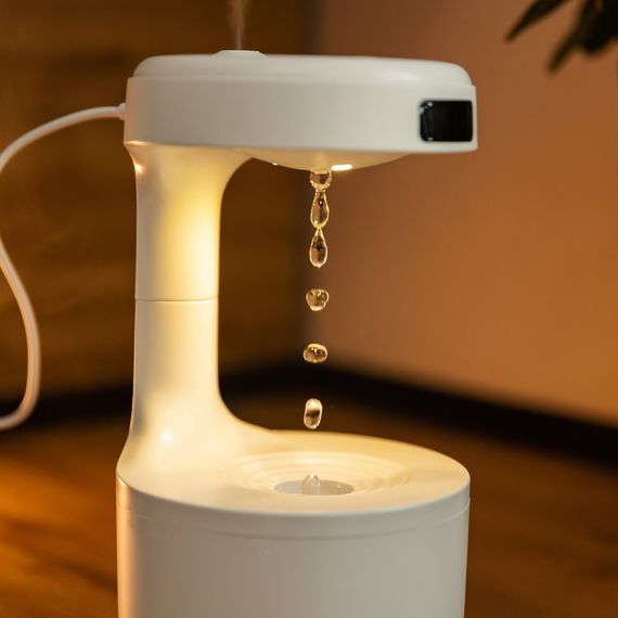 Увлажнитель воздуха для дома 12×22 см воздухоувлажнитель для дома портативный 600 мл с таймером Белый LZ599 | Зображення 7