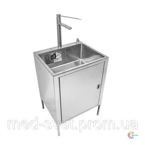 Мойка медицинская односекционная (нержавейка), управление локтем ММ-102 | Зображення 1