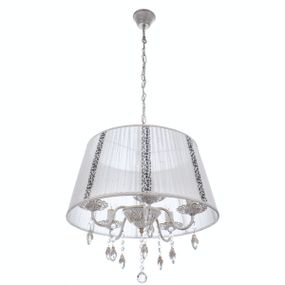 Люстра подвесная с абажуром E14 WH (BKL-679S/5)