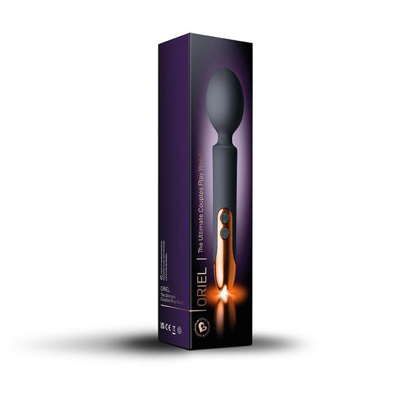 Вібромасажер Rocks Off Oriel, водонепроникний, гнучка головка, невеликий та потужний, LED-підс, Black | Зображення 4