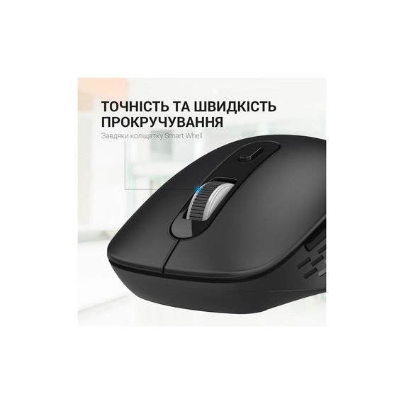 Мишка OfficePro M230B Silent Click Wireless/Bluetooth Black (M230B) | Зображення 7