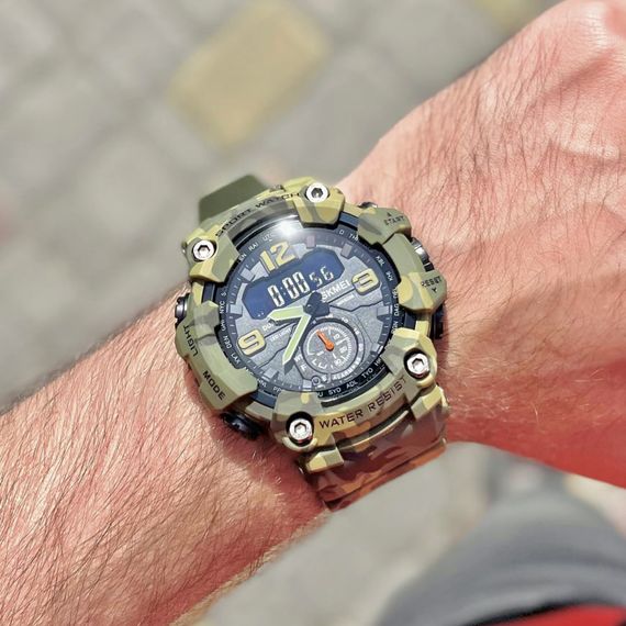 Чоловічий годинник Skmei 1637CMGN Camo Green. | Зображення 2